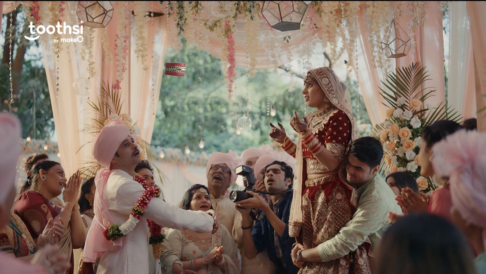 A lively wedding scene from the Toothsi campaign film